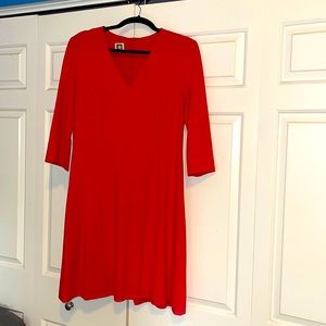 Anne Klein Size 10 Red Dress